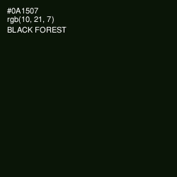 #0A1507 - Black Forest Color Image